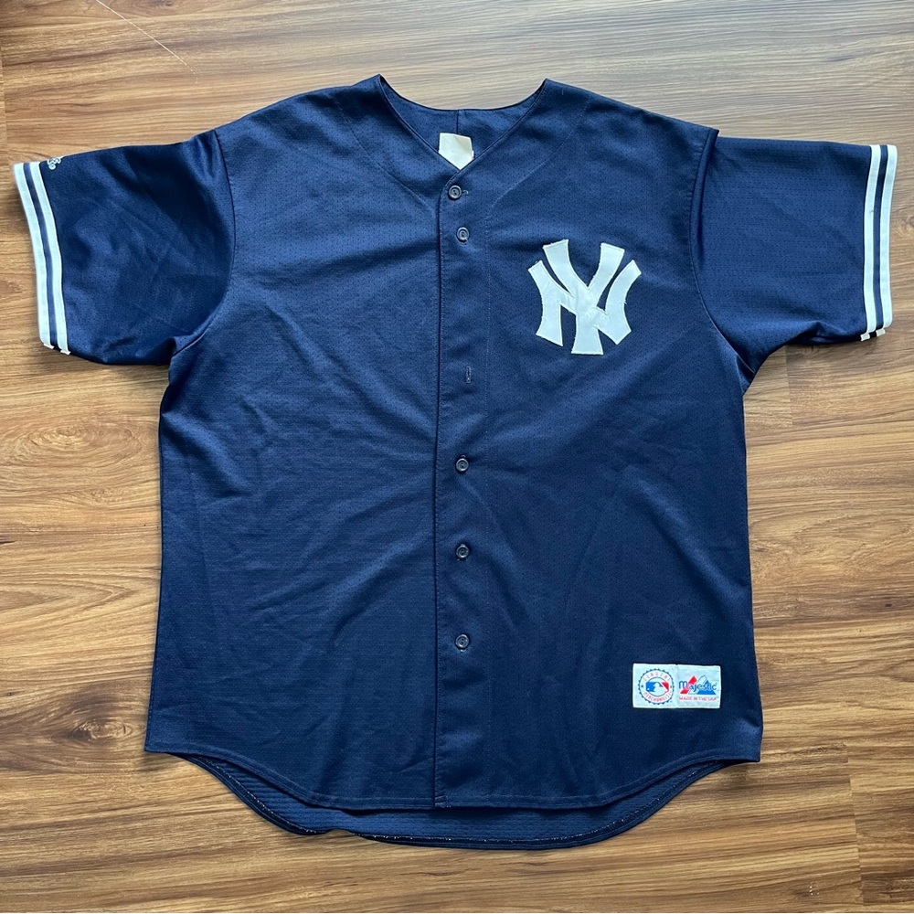 New York Yankees Majestic Navy Blue Baseball Jersey